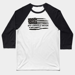 870 Flag Large Font Baseball T-Shirt